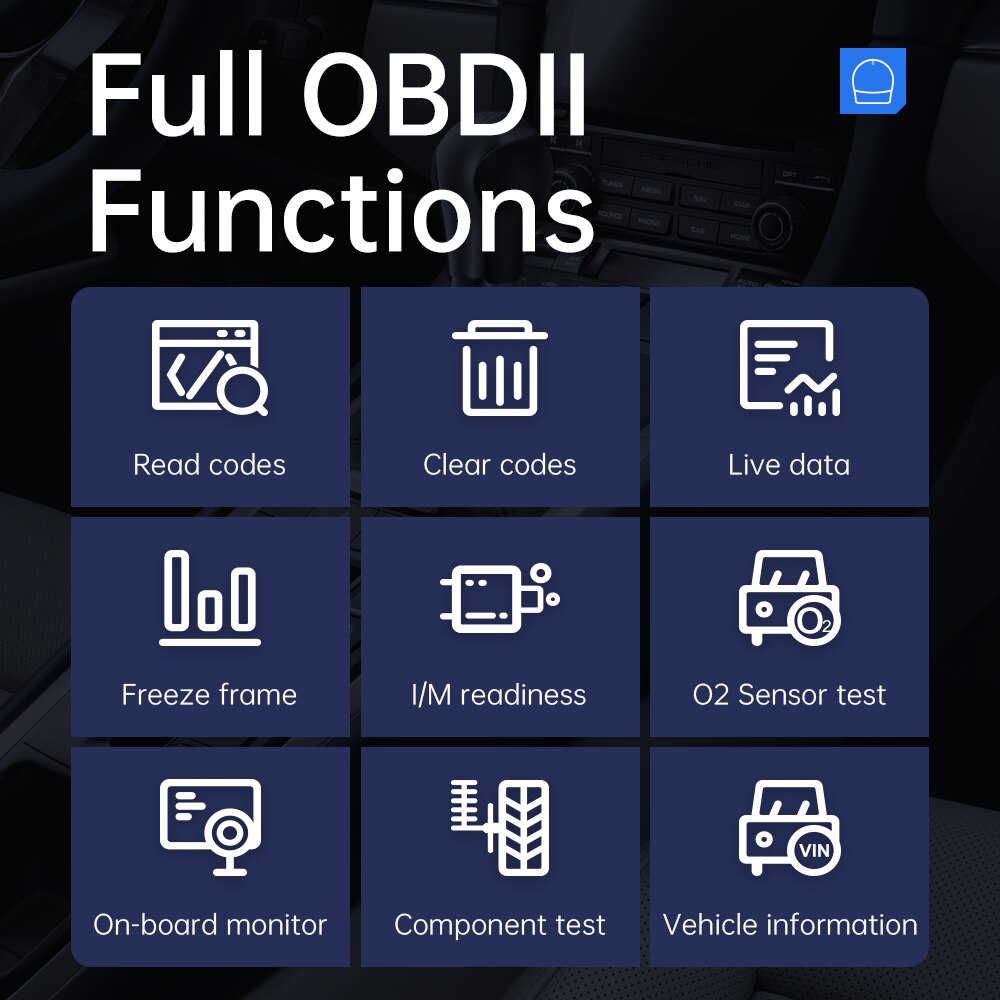 El escáner xtool asd60 obd2 está disponible para Mercedes - Benz - Volkswagen - BMW full Automatic OBD II Code Reader admite Ios / Android y tiene 15 Funciones de reinicio.