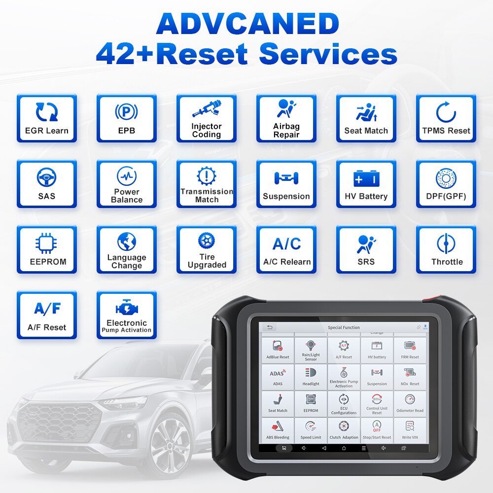 Mapa topológico de la herramienta de diagnóstico de fallas automotrices xtool D9 control bidireccional Código ECU diagnóstico completo y 42 + reset soporte doip y can FD