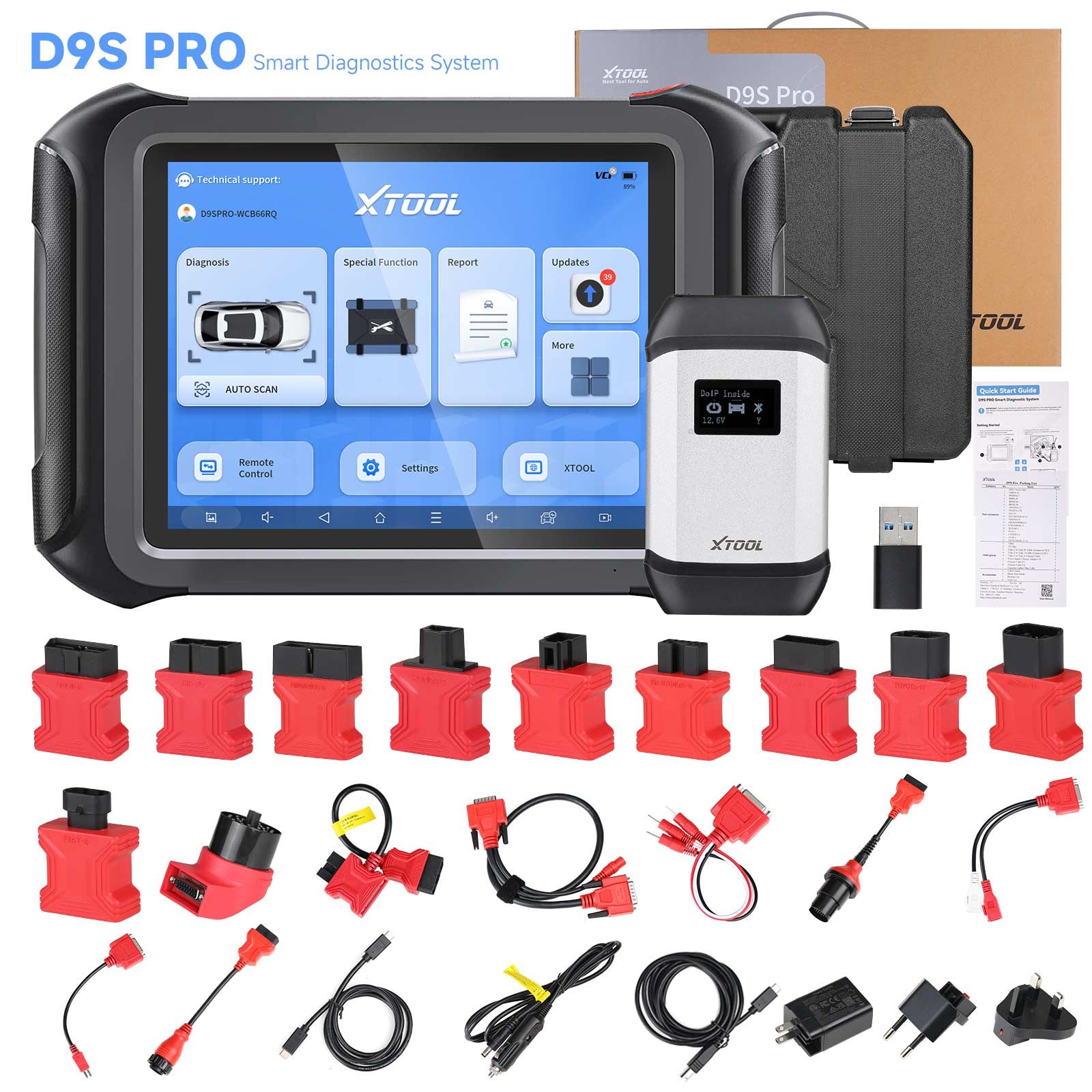 2025 XTOOL D9S Pro plus KS-1 KS01 Smart Key Emulator and KC501 Key & Chip Programmer for Toyota/ Lexus/ Scion All Keys Lost No Need Disassembly