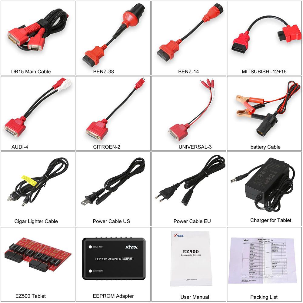 Diagnóstico de todo el sistema xtool ez500 para vehículos de gasolina con las mismas funciones que xtool ps80