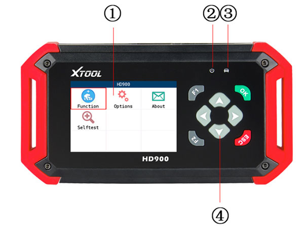 Lector de código de camión pesado xtool hd900 - 1