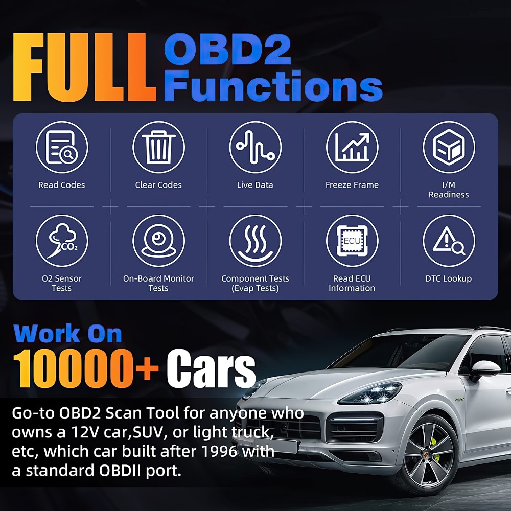 XTOOL InPlus IP508S OBD2 Diagnostic Tool Automotive ABS SRS Airbag Engine AT Code Reader Scanner Better 129E Online Update