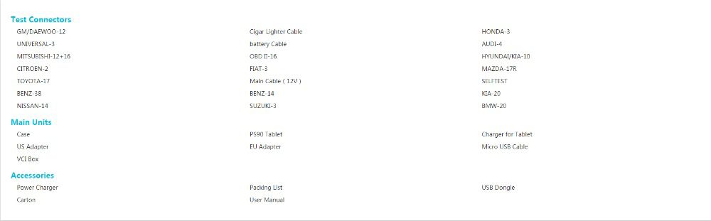 Herramienta de diagnóstico de automóviles xtool ps90 obd2