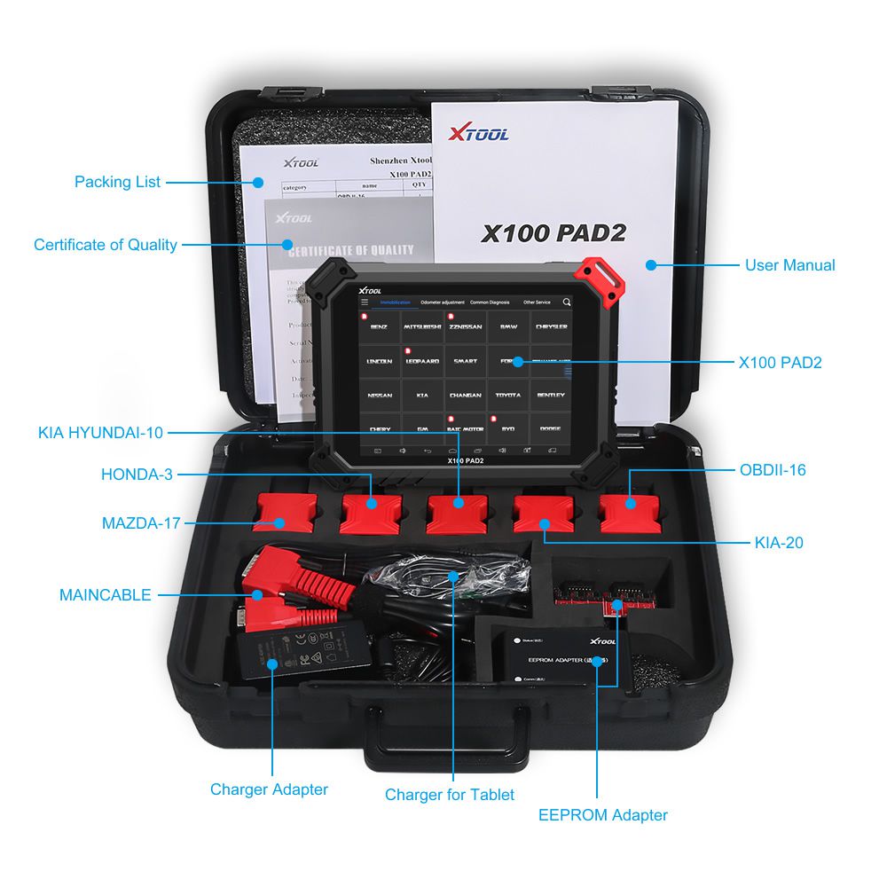 Xtool X - 100 PAD 2 actualización de expertos en funciones especiales x100 pad