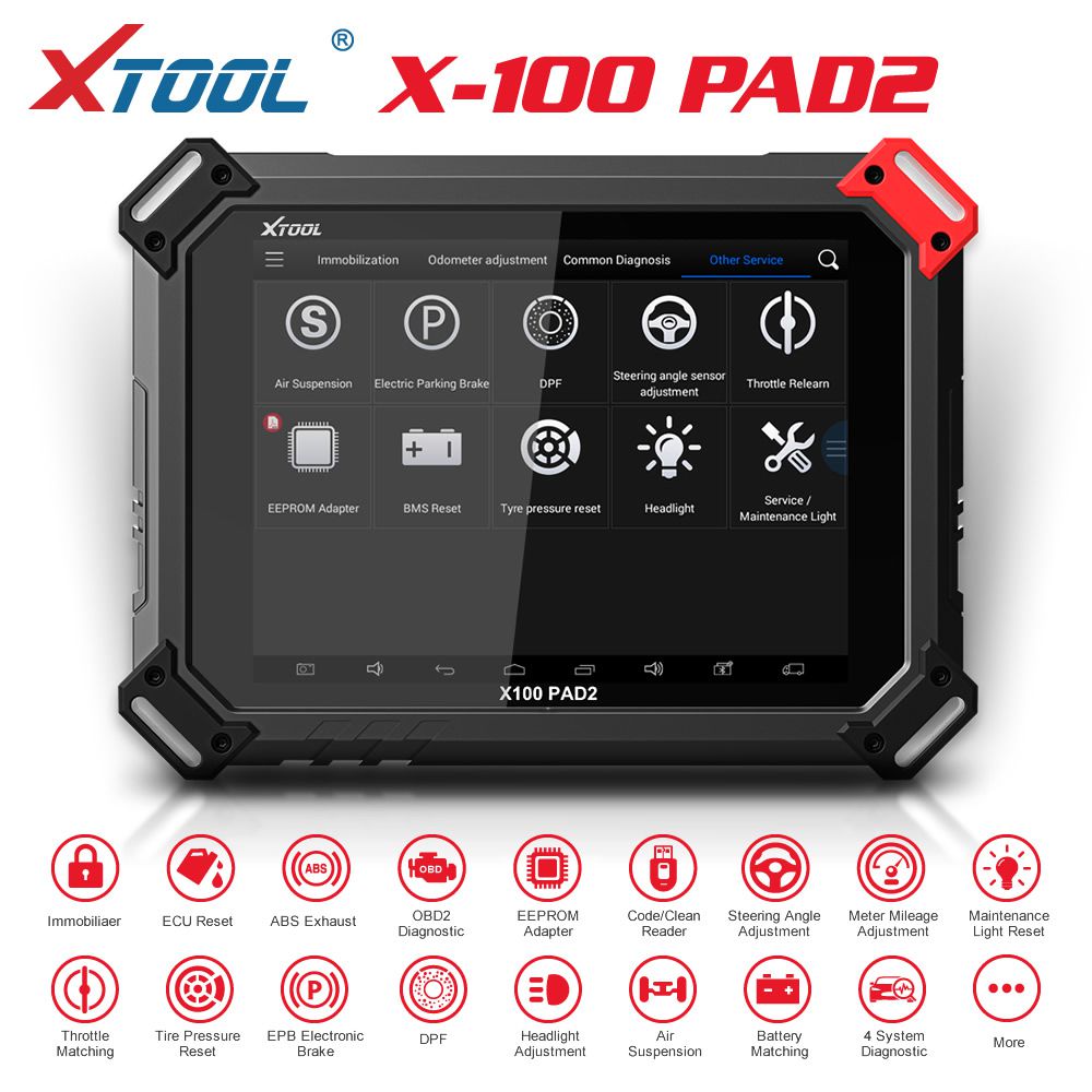 Xtool X - 100 PAD 2 actualización de expertos en funciones especiales x100 pad