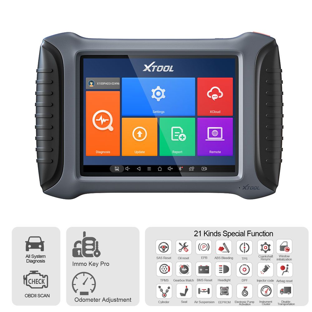 XTOOL X100 PAD3 SE Key Programmer With Full System Diagnosis and 21 Reset Functions Free Update Online