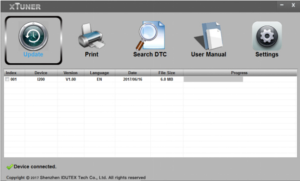 Multi-language XTUNER AM1011 OBDII/EOBD Plus Code Reader Update Online