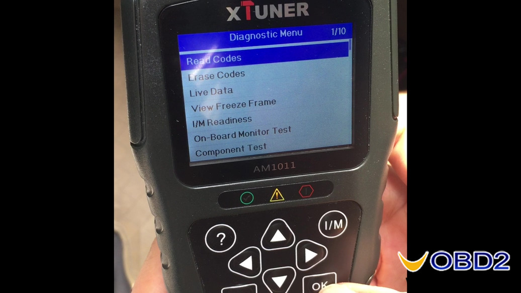 xtuner am1011 scanner diagnostic menu
