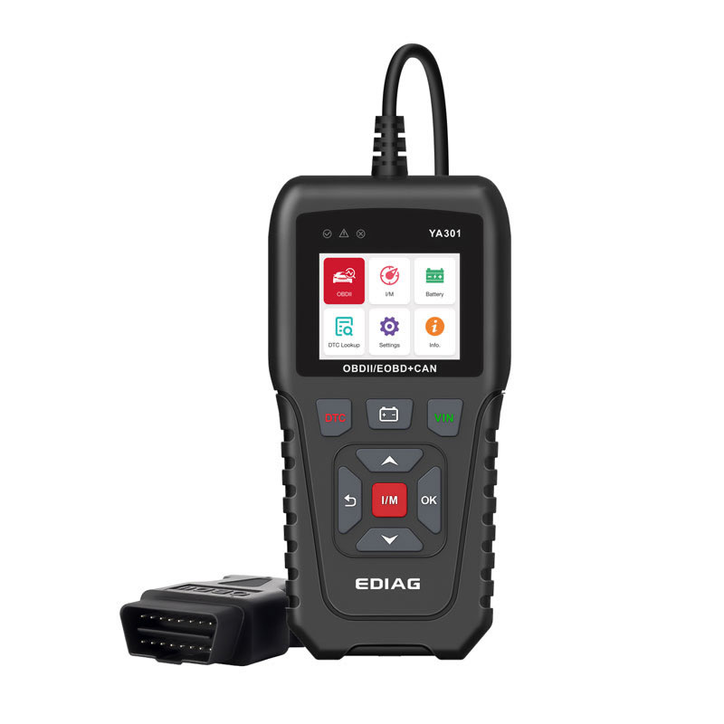 Lector de código ya301 obd2 OBDII / eobd un clic vin prueba de lectura de batería ya - 301 herramienta de diagnóstico obd2 escáner actualización gratuita PK cr3008 elm327 kw850