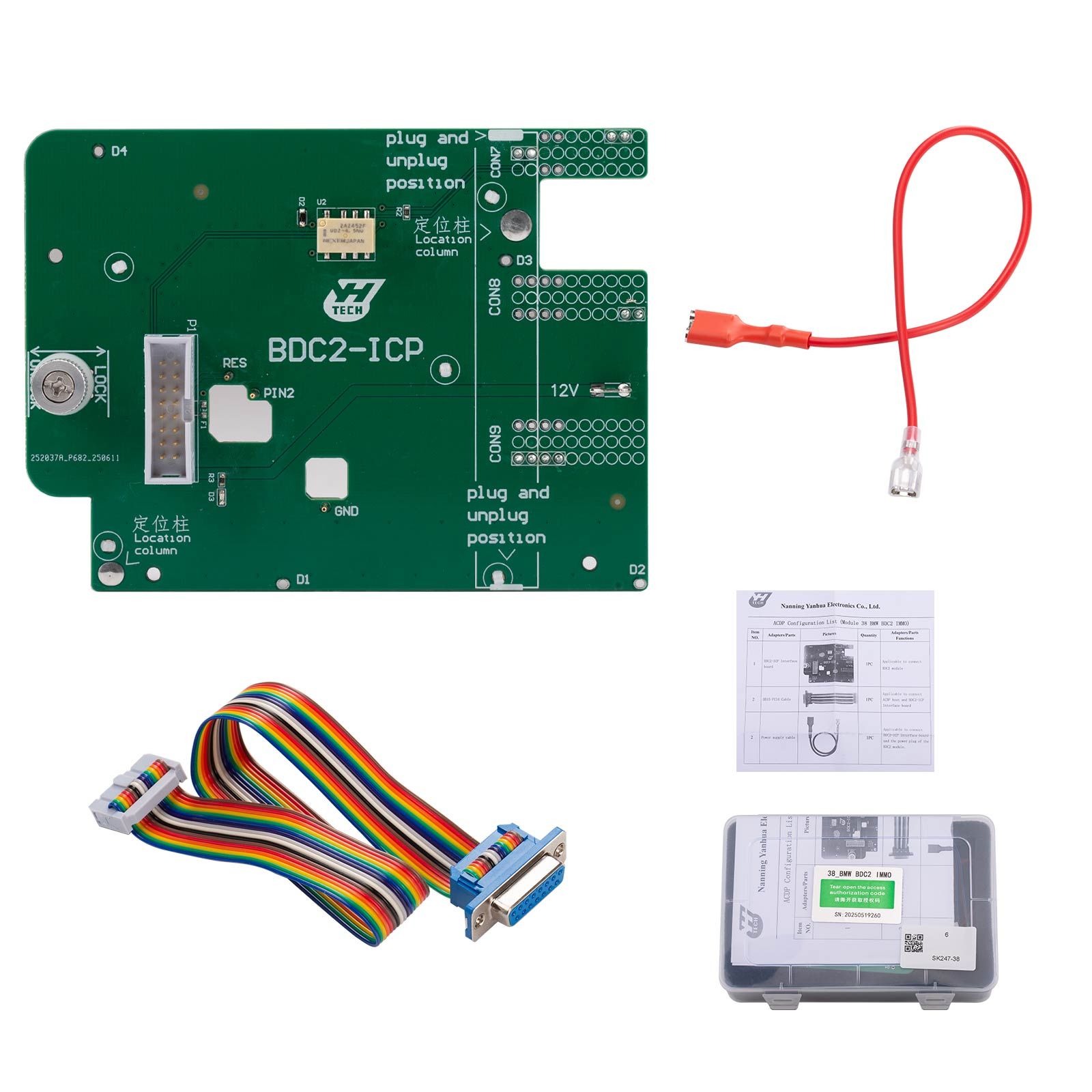 2026 Yanhua ACDP-2 BMW IMMO Package with Module 1/2/3/31/38 + License + BDC2 Platform + B48/N20/N55/B38 Bench Interface Board + BDC3 BCP Board