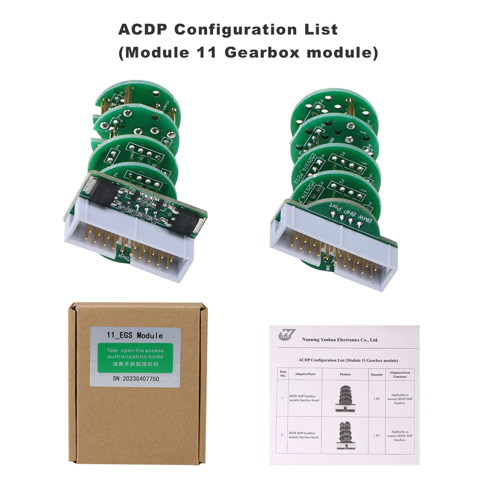 Yanhua Mini ACDP Programming Master BMW Full Package with Module1/2/3/4/7/8/11 Total 7 Authorizations