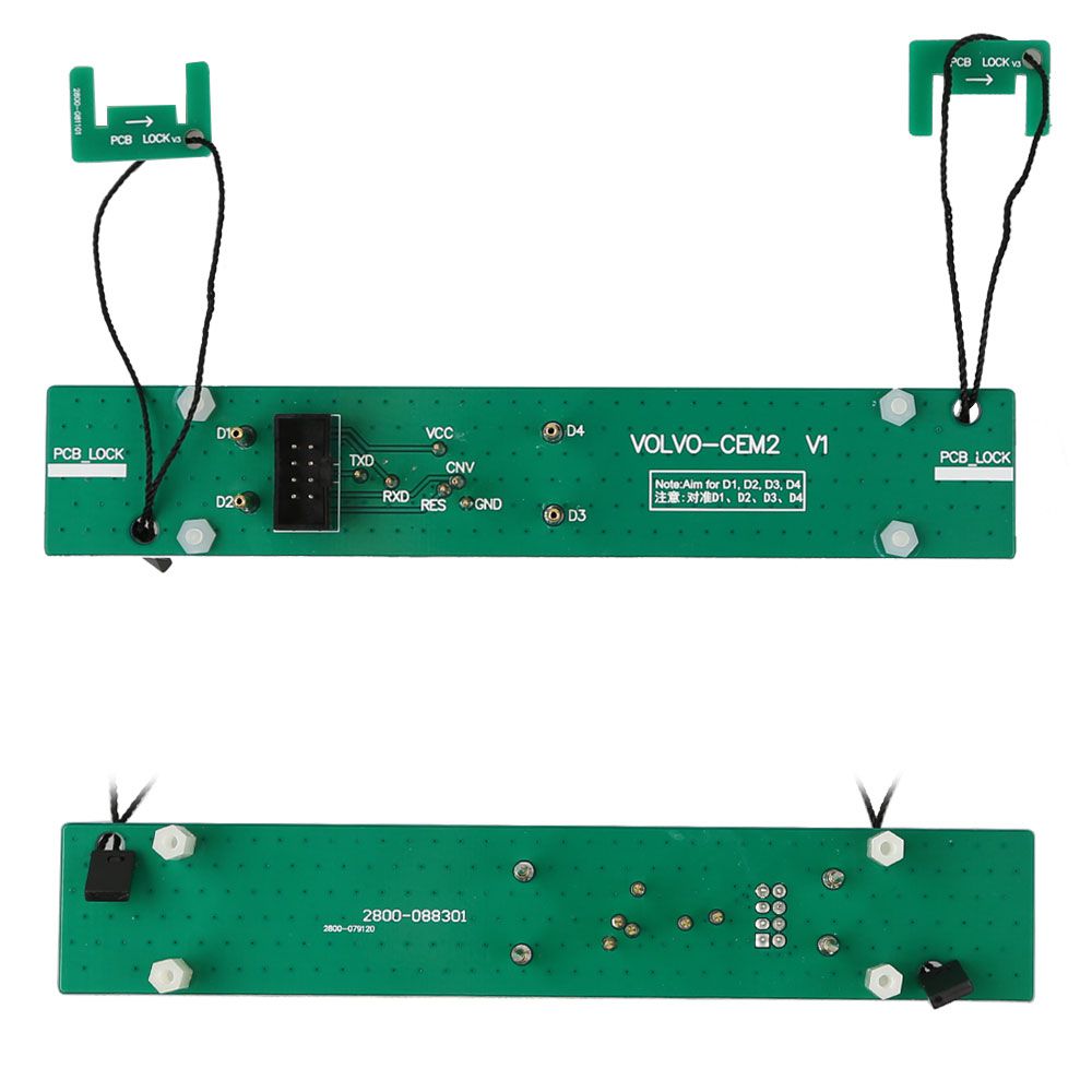 Yanhua mini módulo Acdp 12 complementos volvo, incluyendo cem2 V1 y Volvo KVM V1 Interface Board / double can Adapter y Volvo Copper Pole Components