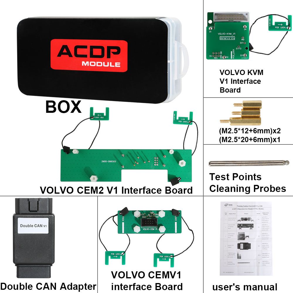 Yanhua Mini ACDP Module12 Volvo Key Programming Support Add Key & All Key Lost from 2009-2018