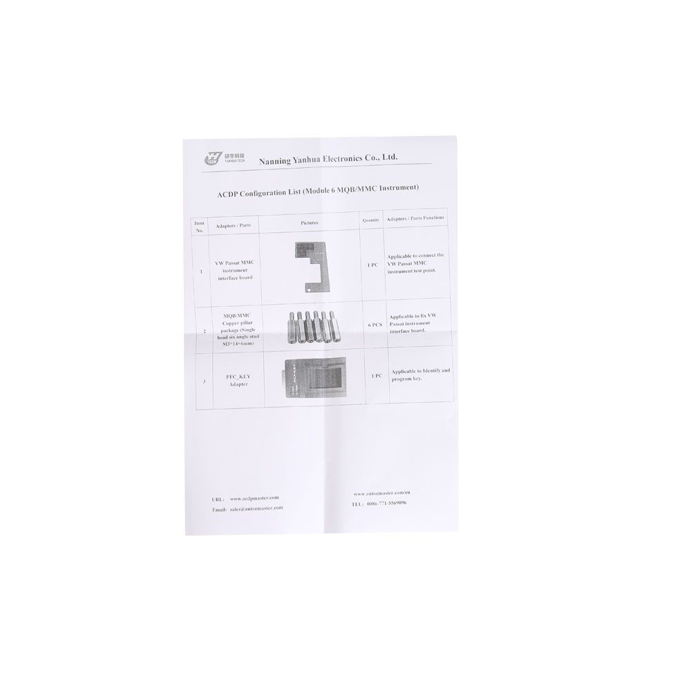 Módulo Acdp en miniatura de Yanhua 6 MQB / mmc con instrumentos adaptadores