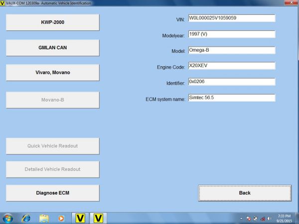 Opcom OP-Com 2010 V Can OBD2 for OPEL Firmware Software Display 5