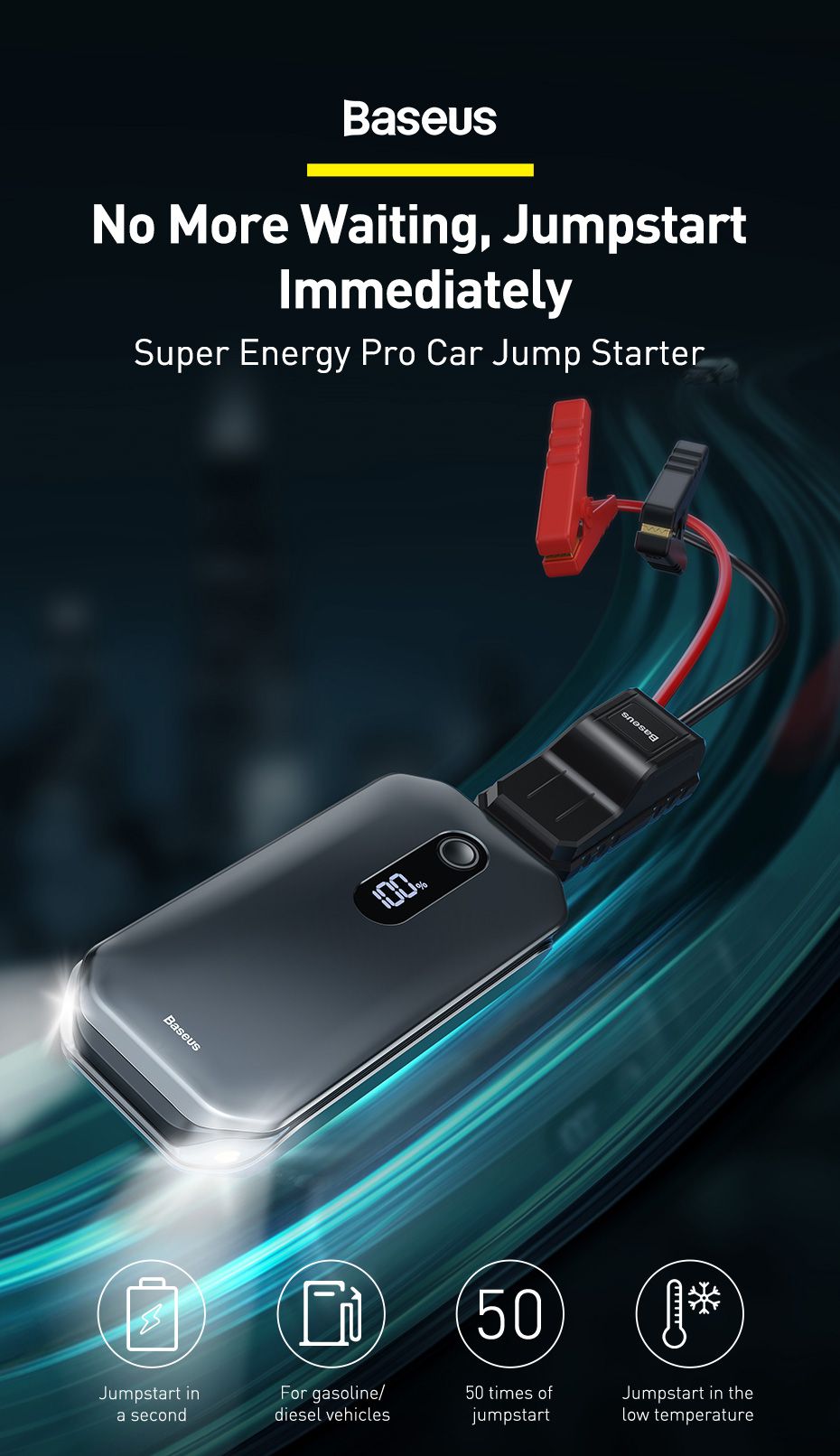 1000A Car Jump Starter 