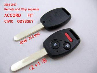 2005-2007 Honda Remote Key (2+1)