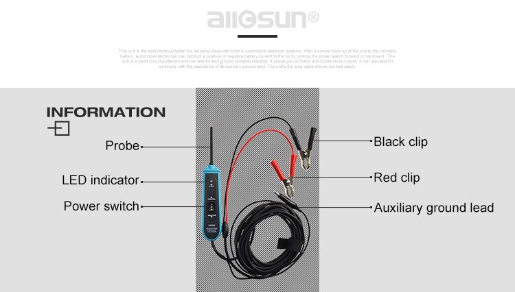 All-Sun EM285 Power Probe Car Electric Circuit Tester