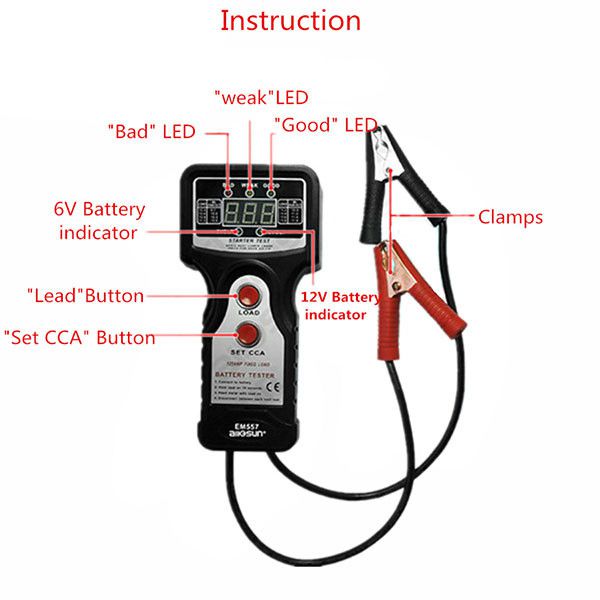 All - Sun em577 Battery Tester - 5