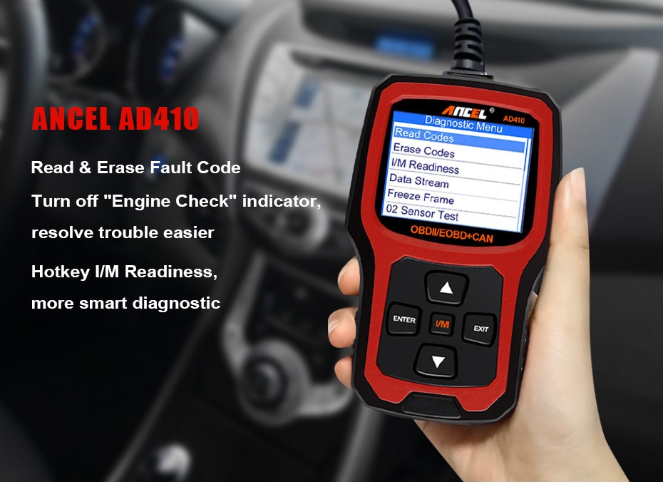 Escáneres Ancel ad410 obd2