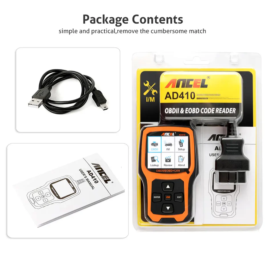 Ancel AD410 OBD2 스캐너