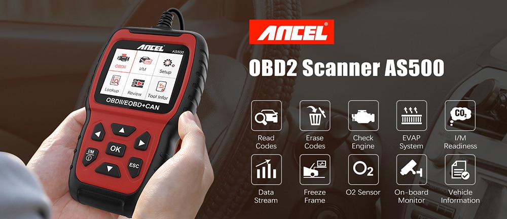 ANCEL AS500 OBD2 Automotive Scanner