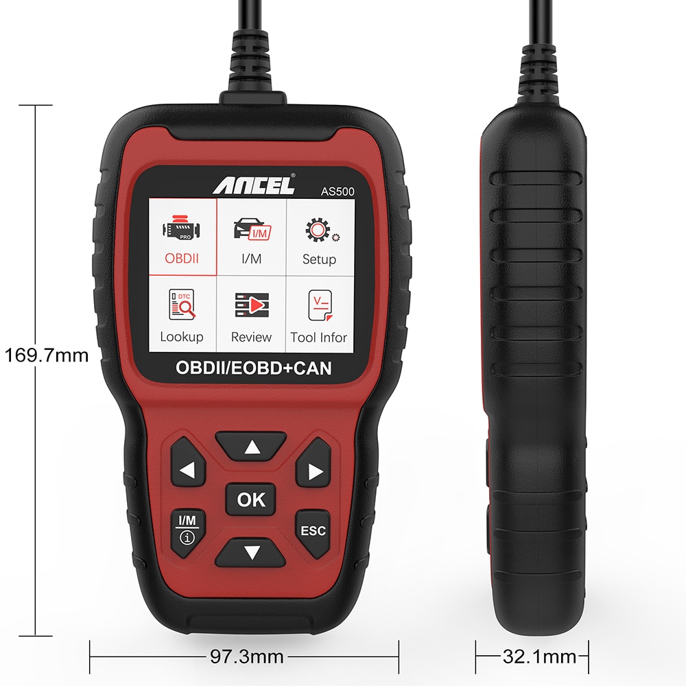 Escáneres automotrices Ancel as500 obd2