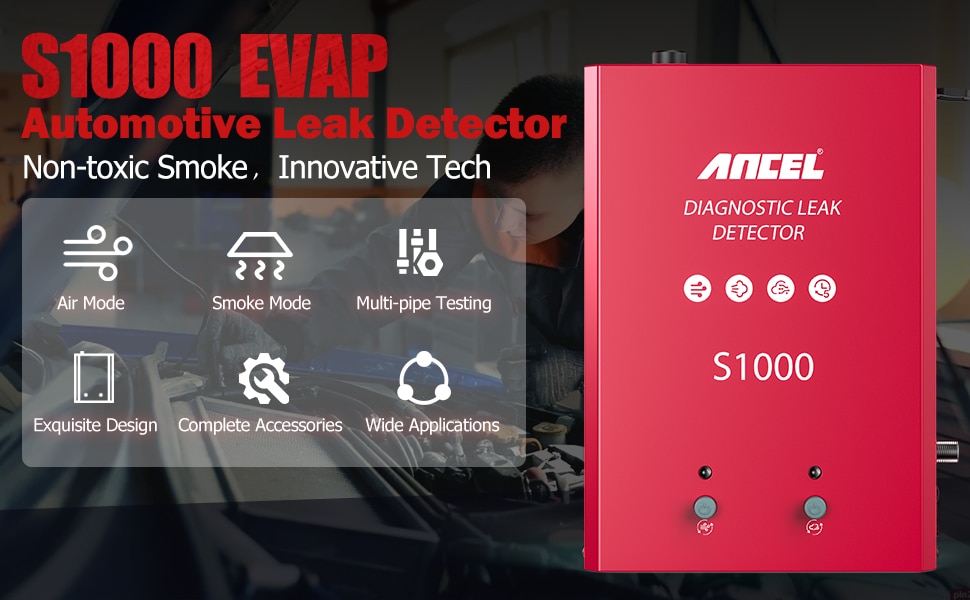 Fuga de vacío de la máquina de humo evap del automóvil Ancel s1000