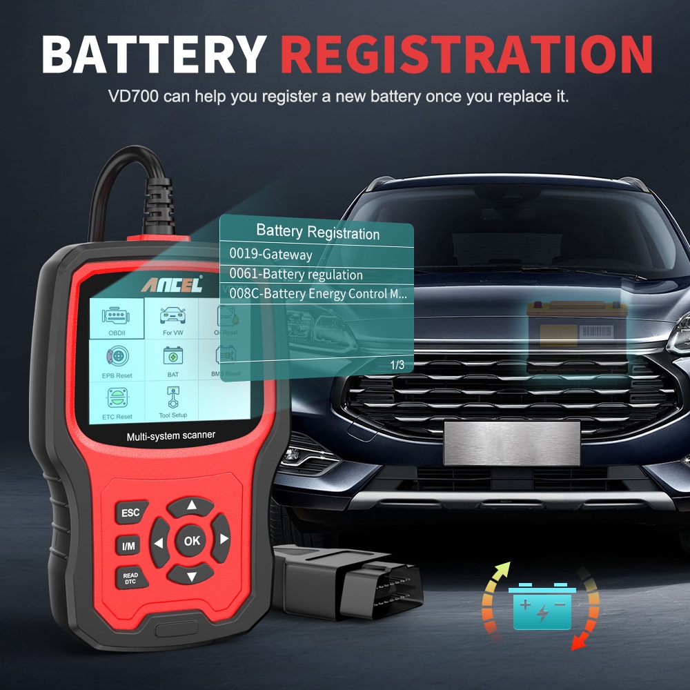 Ancel VD700 OBD2 Scanner