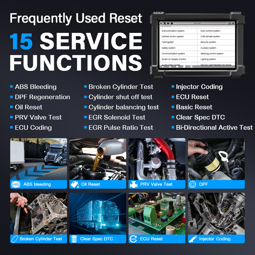 ANCEL X7 HD Heavy Duty Truck Diagnostic Tool