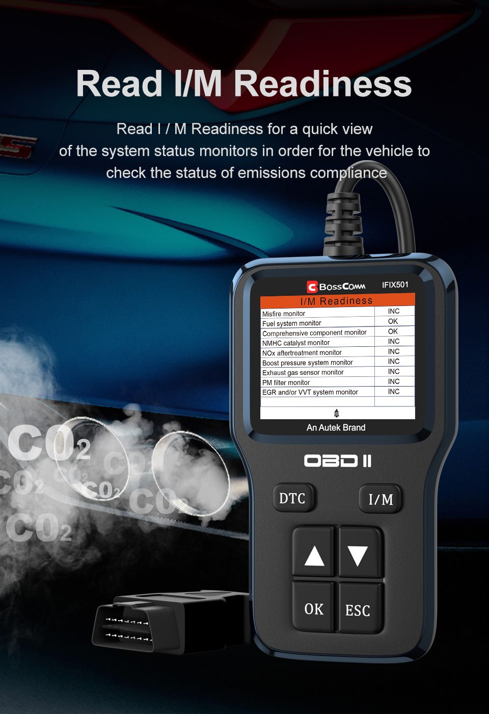 Autek IFIX501 OBD2 Automotive Scanner