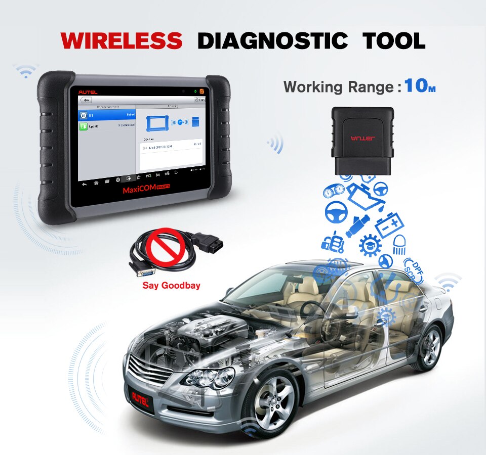 Autel MaxiCOM MK808TS Auto TPMS Relearn Tool