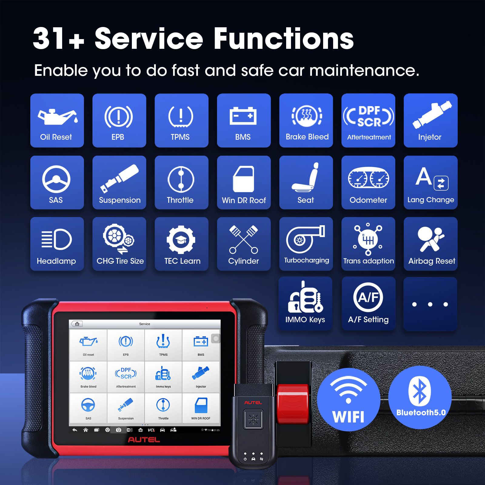 Autel MaxiCOM MK906BT Diagnostic Tool Bluetooth Scanner