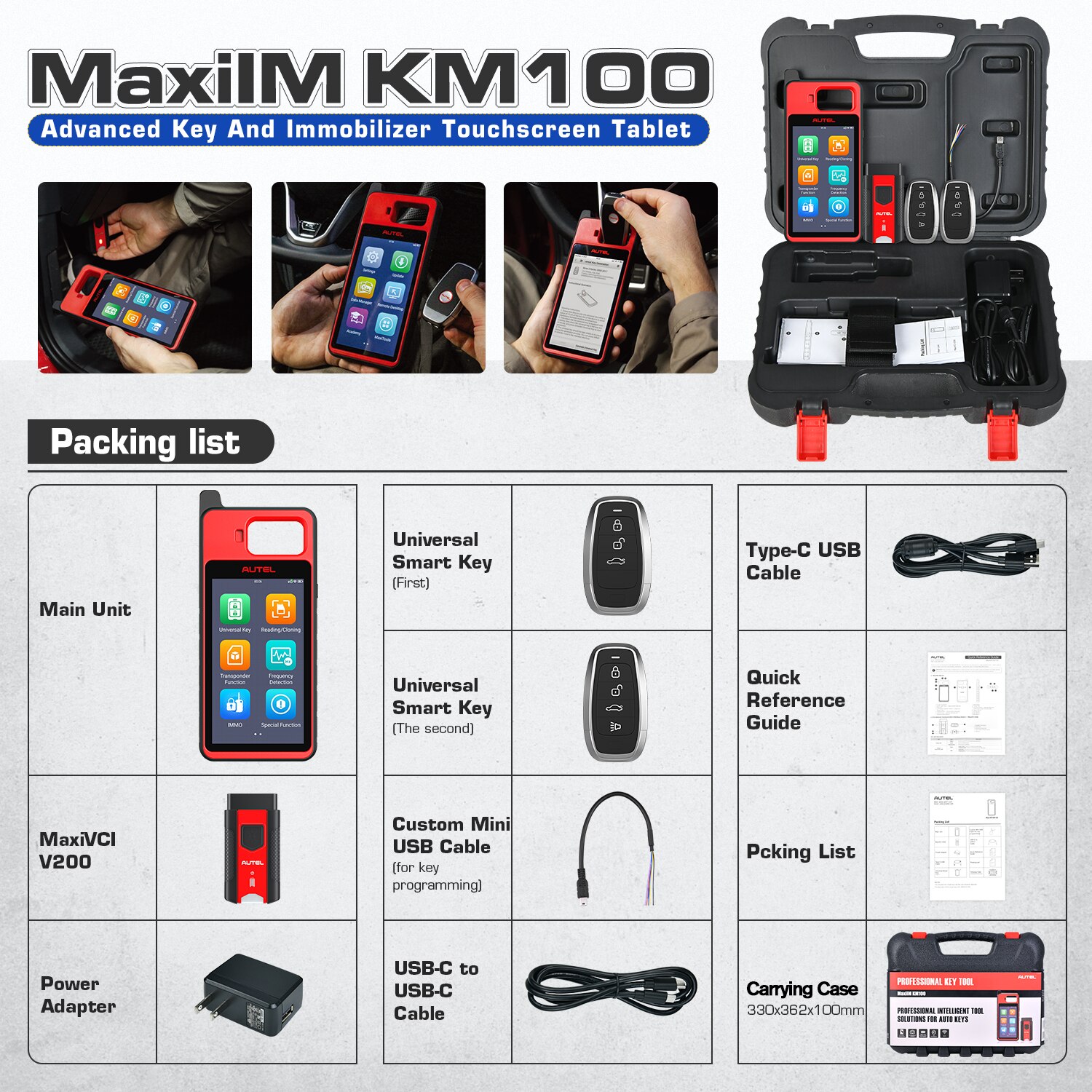 2022 Autel MaxiIM KM100 KM100E Universal Key Generator 