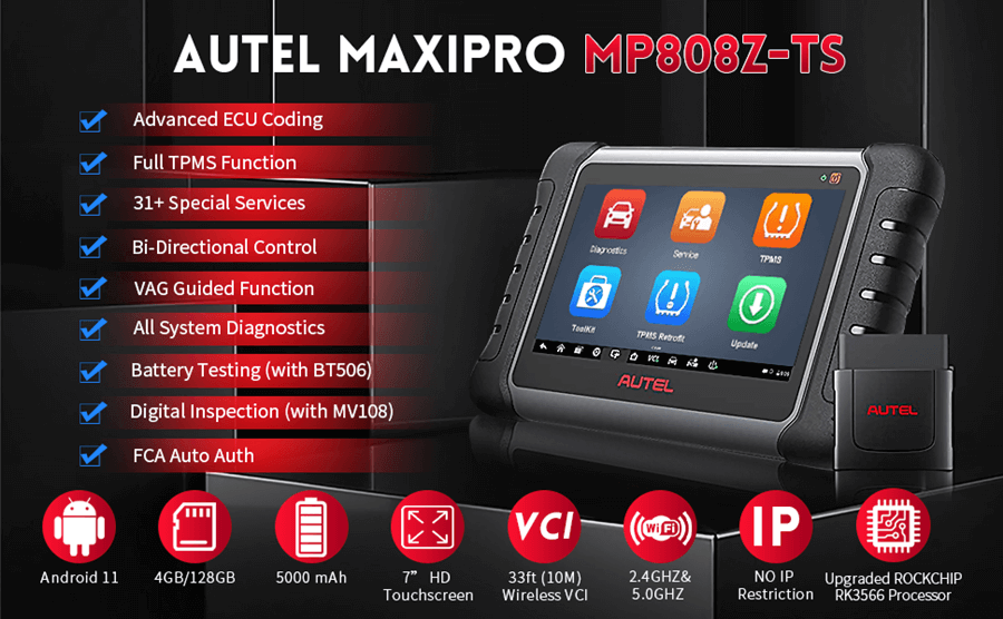 Autoel maxipro mp808z - TS 