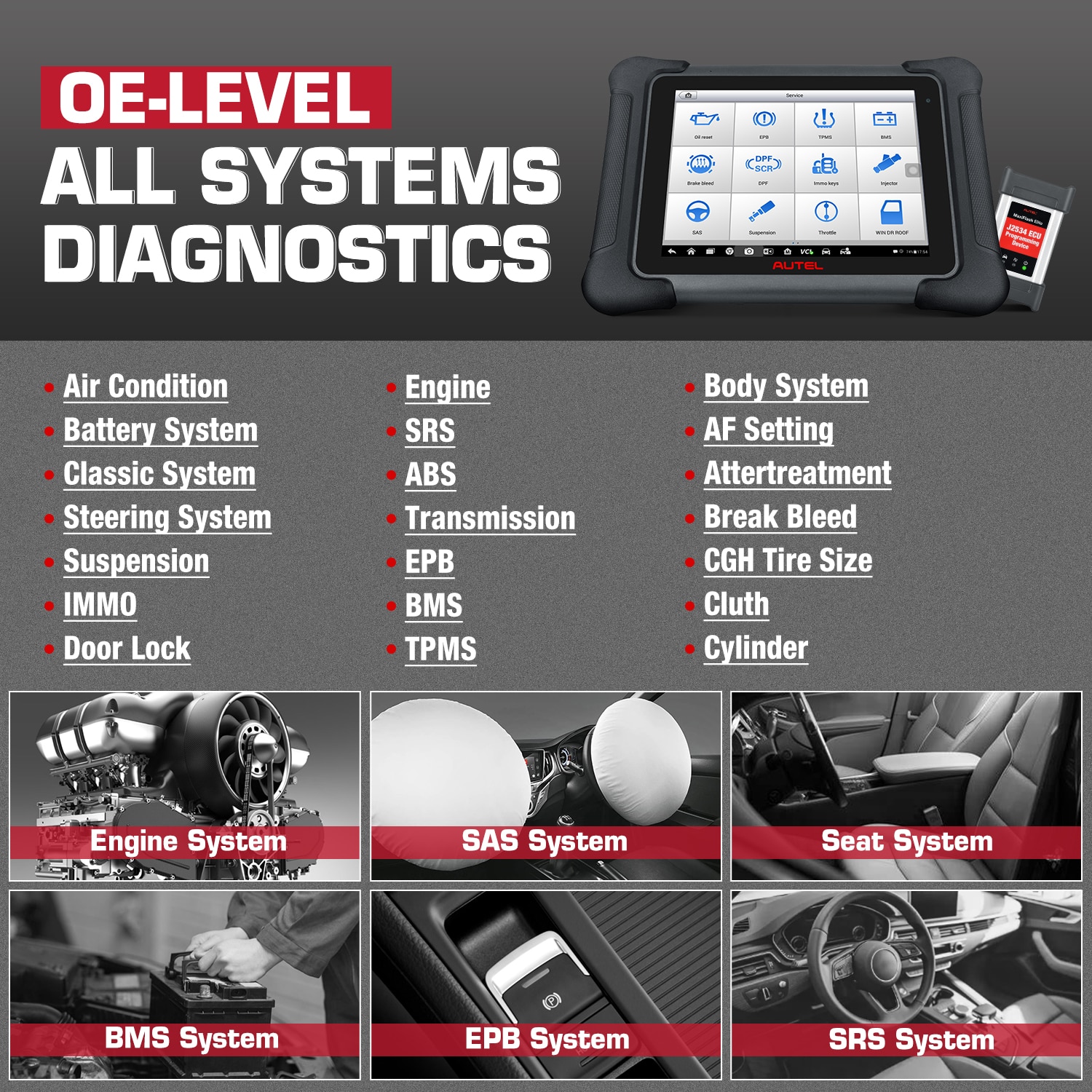 Herramienta de escaneo de diagnóstico autoel maxisys ELITE II obd2 con maxiflash j2534, con el mismo hardware que la versión actualizada de ms909 maxisys Elite