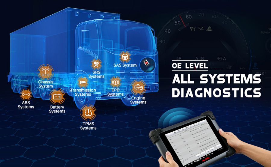 Diagnóstico de todo el sistema de autoel maxisys ms908cvs