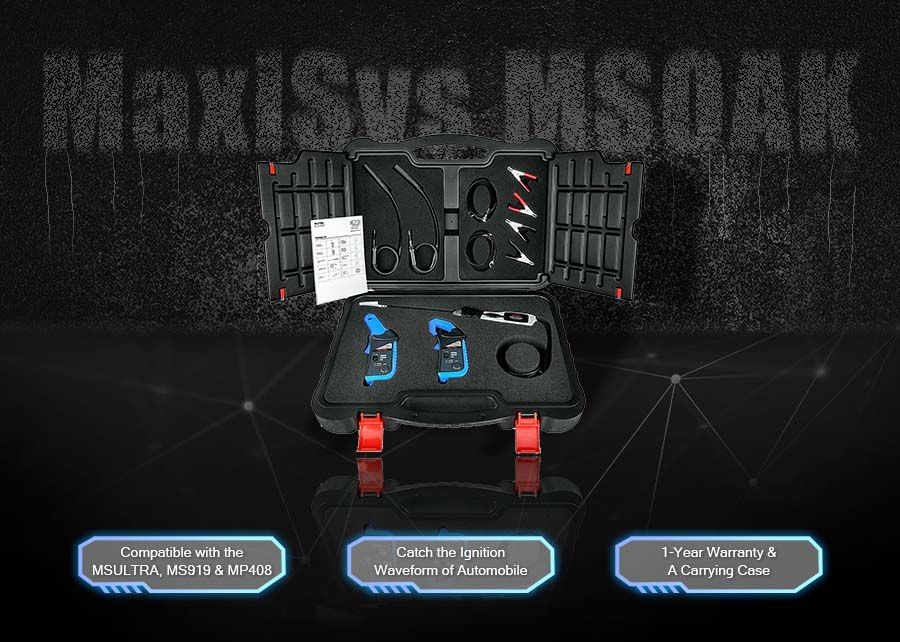 Paquete de accesorios para el osciloscopio autoel maxisys msoak 