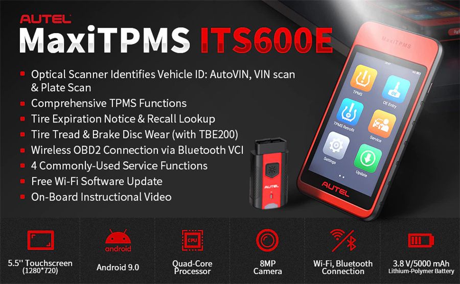 Herramienta de reaprendizaje de autoel maxitpms its600e tpms 