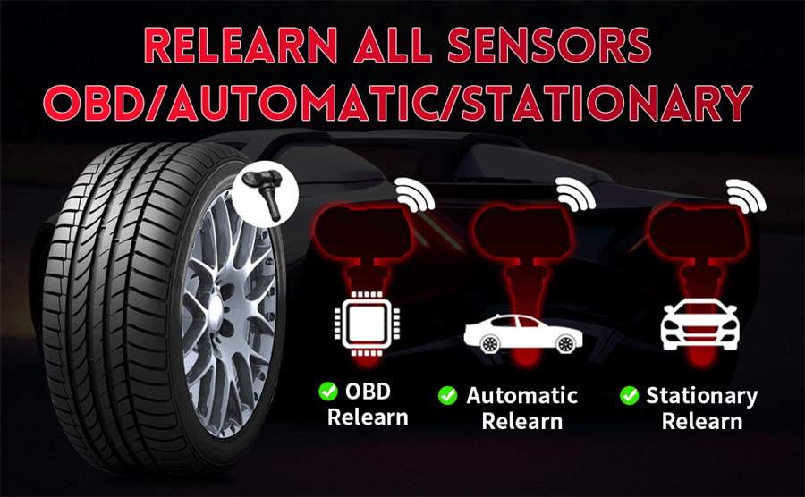 Versión WiFi de la herramienta de diagnóstico y reaprendizaje tpms de autoel maxitpms ts508wf