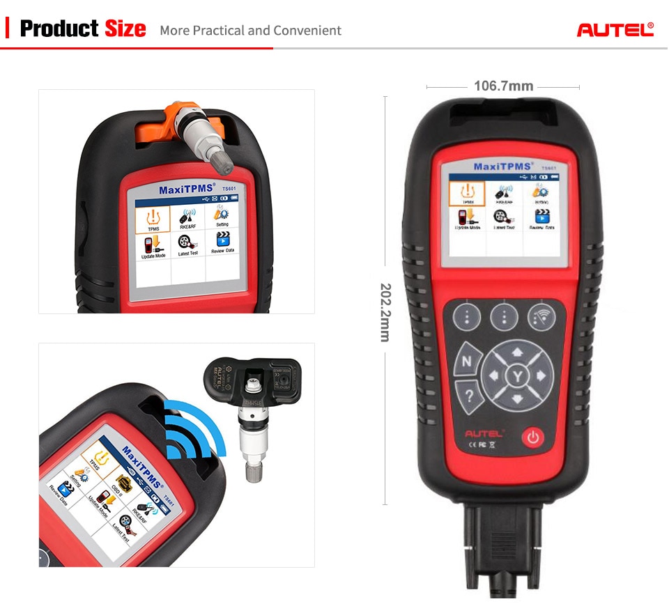 Herramientas de diagnóstico y mantenimiento de autoel maxitpms ts601 tpms