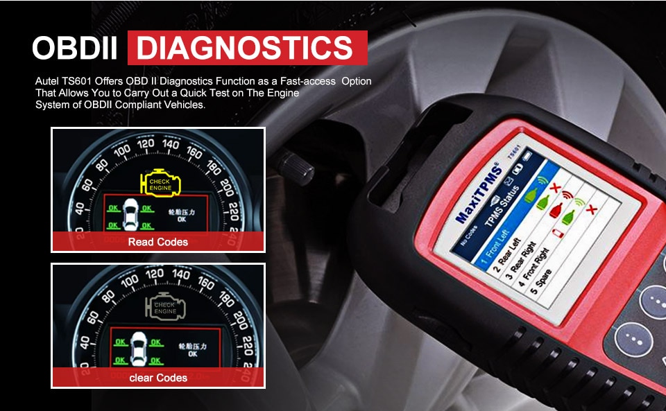 Autel MaxiTPMS TS601 TPMS Diagnose und Service Tool