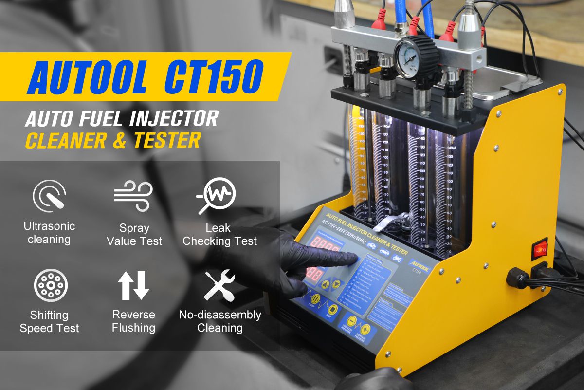 Autool ct150 probador de inyectores de combustible para automóviles