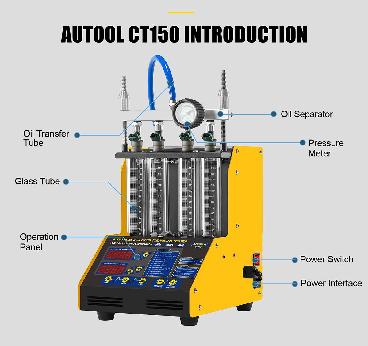 AUTOOL CT150 Car Fuel Injector Tester