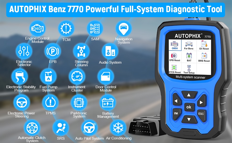 Escáneres autophix 7770 obd2