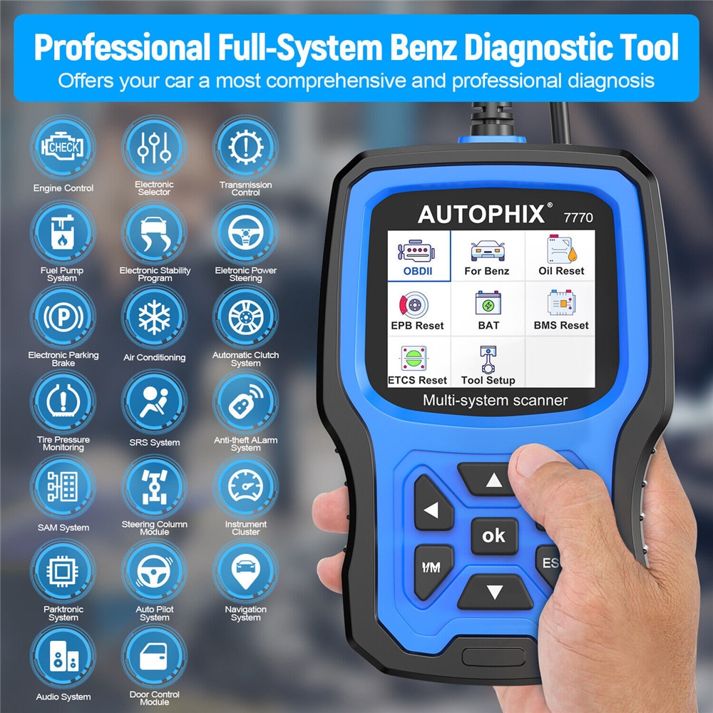 Escáneres autophix 7770 obd2