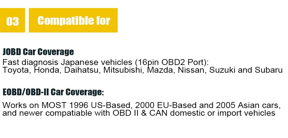 Lector de código universal autophix om127 jobd / OBDII / eobd 