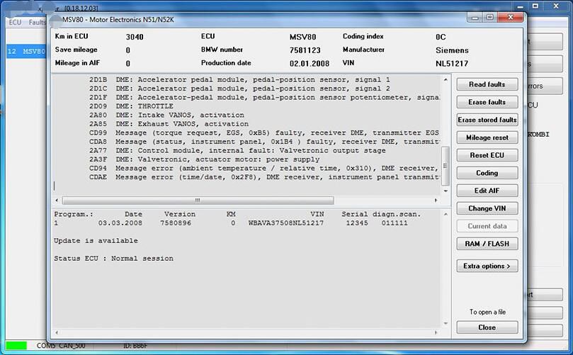 V2018.12 BMW E / F scanner II versión completa