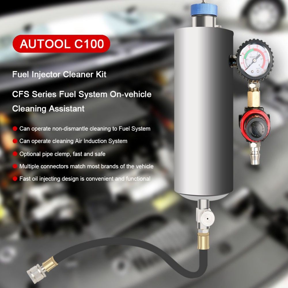 Kit de limpieza de inyectores de combustible autool C100 (6)