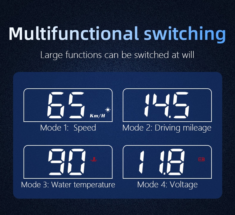 C100 Head - up display obd2 Head - up display Mirror 